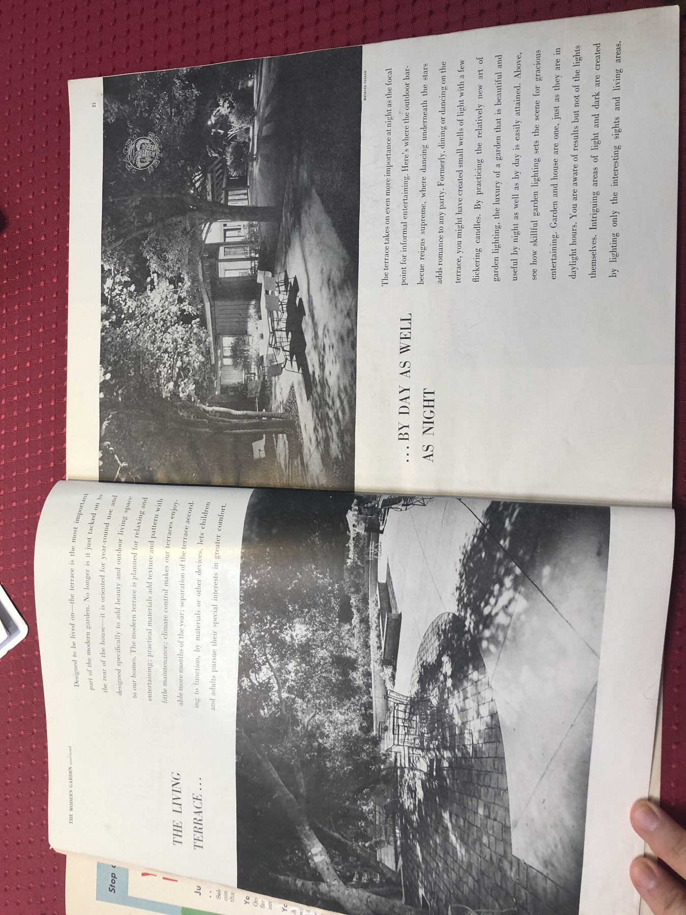 Photograph of a magazine page associated with the Chapman House