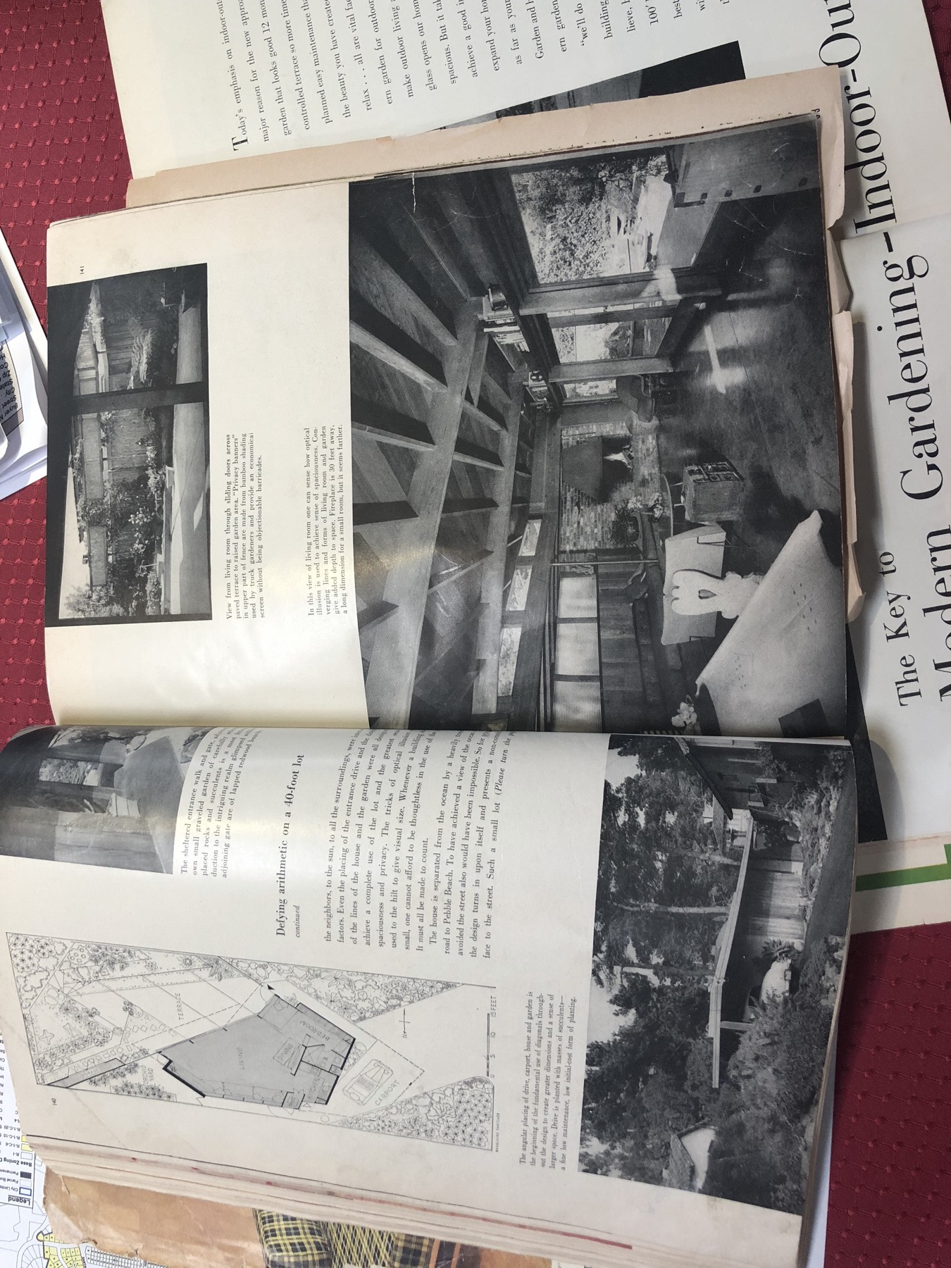 Photograph of a magazine page associated with the Chapman House