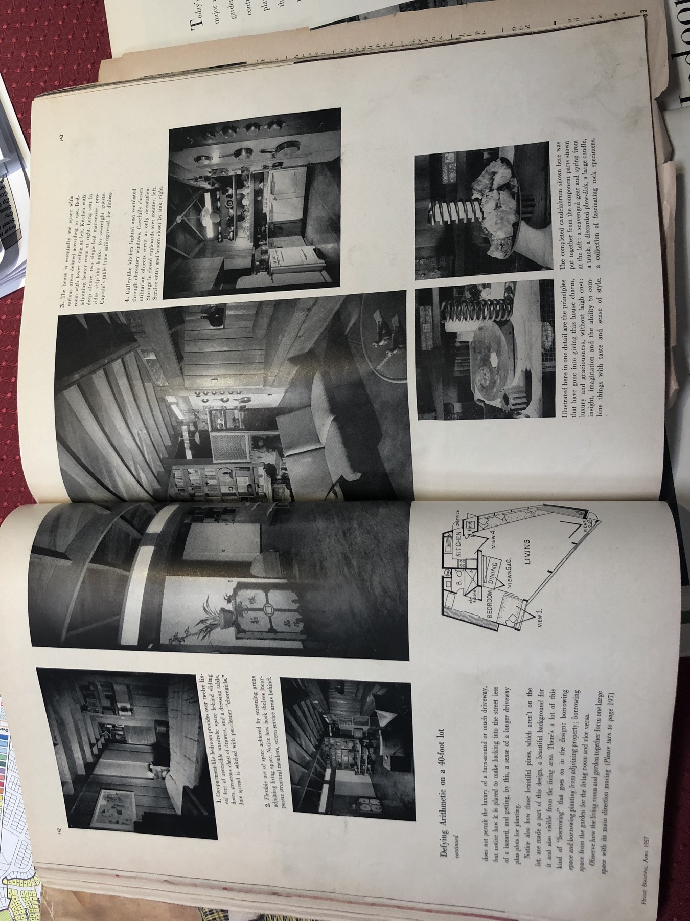 Photograph of a magazine page associated with the Chapman House
